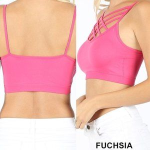 Fuchsia Strappy Bralette *ALL ITEMS ARE NEW, FROM MY CLOSED BOUTIQUE* #8661